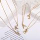 26 Letter Shape Gold Fashion Stainless Necklace