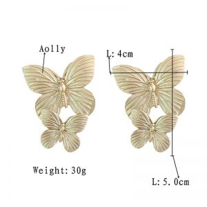 Butterfly Earrings Retro-Alloy