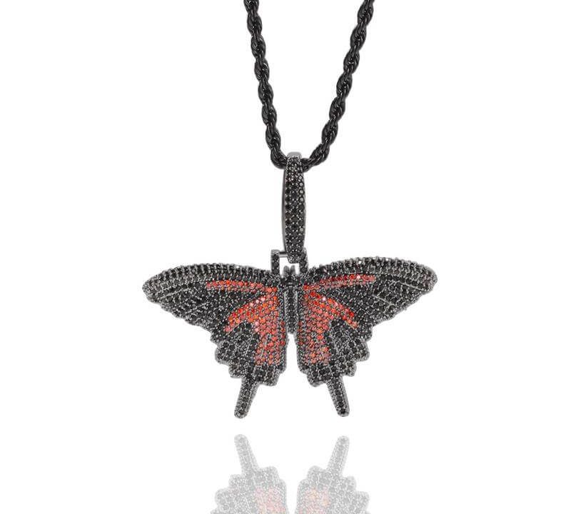 Butterfly Zircon Link Chain