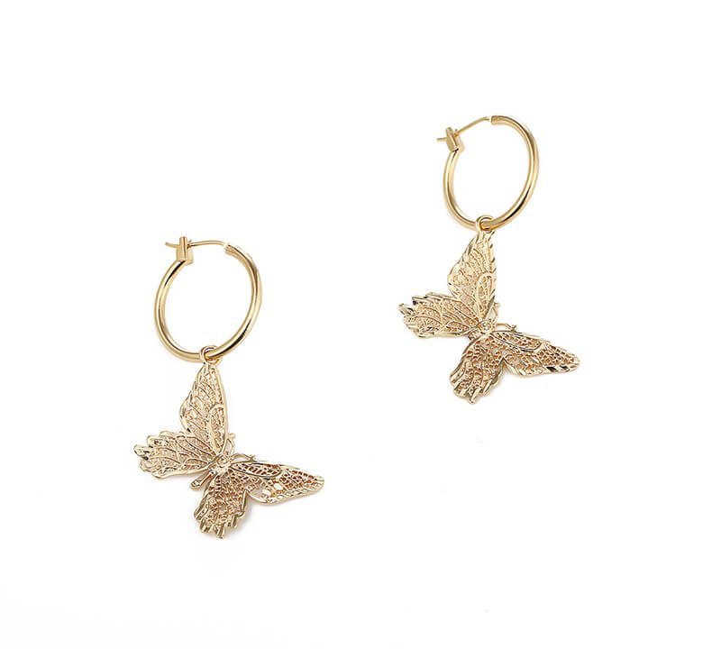 Butterfly temperament earrings