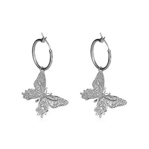 Butterfly temperament earrings