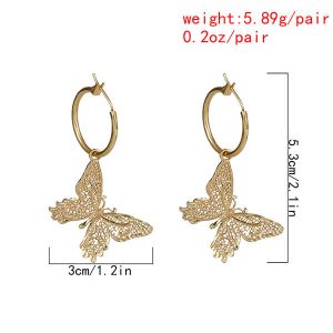 Butterfly temperament earrings