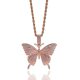 Butterfly twisted chain zircon chain