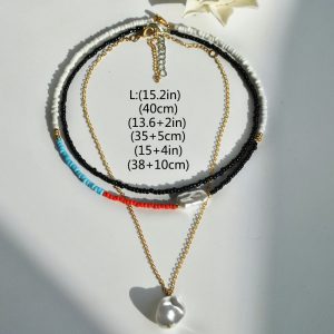 Colorful Bohemia Millet Bead Necklace