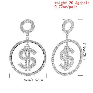 Dollar Diamond stud earrings