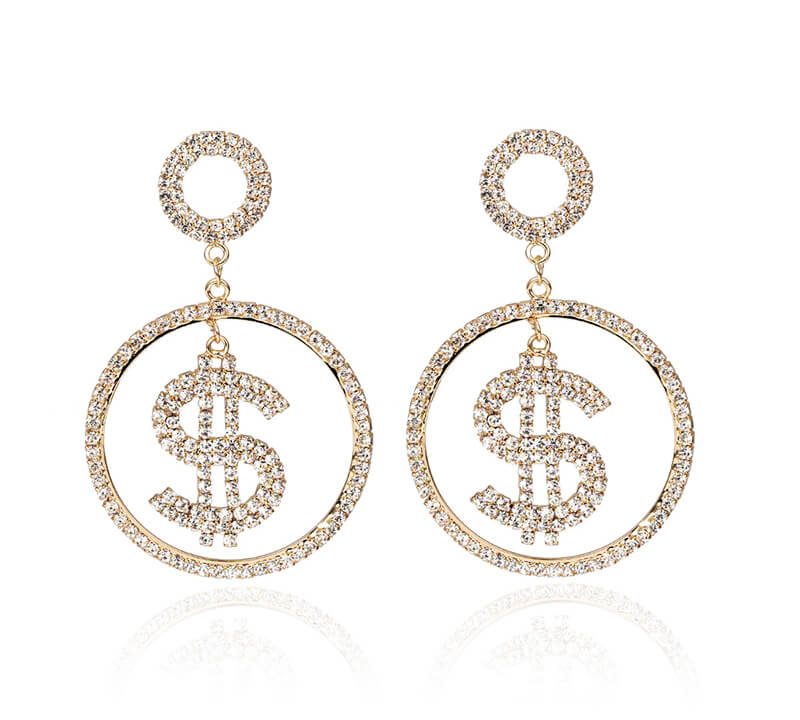 Dollar Diamond stud earrings