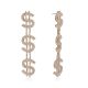 Dollar drill earrings