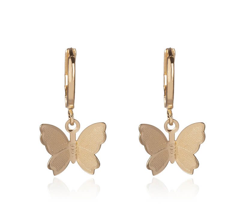 Geometric butterfly earrings