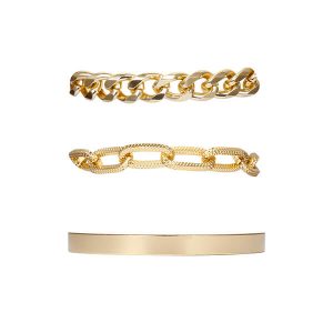 Golden chain bracelet