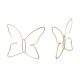 Hollow butterfly outline geometric earrings