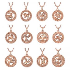 Horoscope Necklace Rose Gold Plated