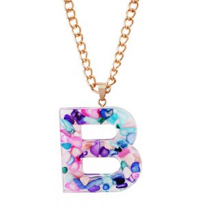 Letter Gold Chain Necklace Pendent