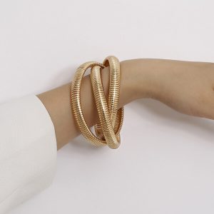 Metal spiral bracelet