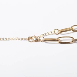 Simple lock-shaped wild temperament necklace