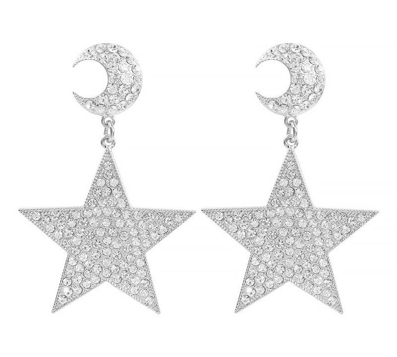 Star Jewelry Gold Earrings Personality Earrings