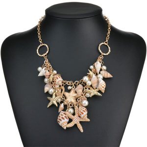 Starfish Shell Conch Necklace