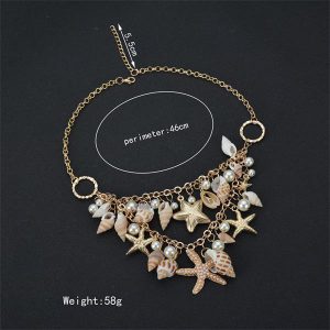 Starfish Shell Conch Necklace