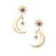 Sun Moon Stars Drop Earrings