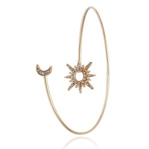 Sun and moon arm bracelet