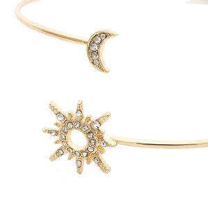 Sun and moon arm bracelet