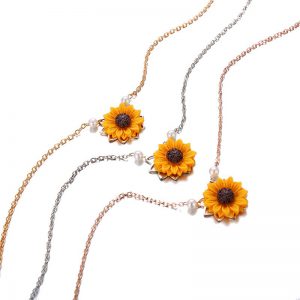 Sunflower Collar Necklace