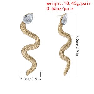 Twisted alloy earrings