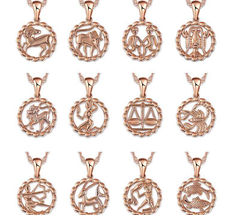 Zodiac Sign Pendant Chain