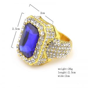 Alloy gemstone ring