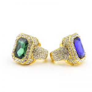 Alloy gemstone ring