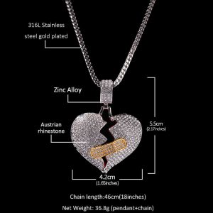 Alloy necklace OK stretch love pendant