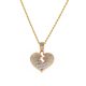 Alloy necklace OK stretch love pendant