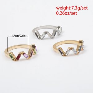 Color zircon ring