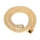 Full diamond bar Cuban necklace