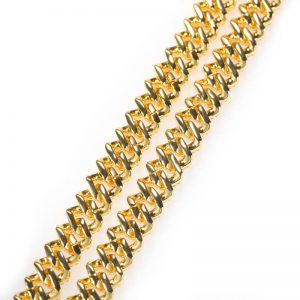 Full diamond bar Cuban necklace