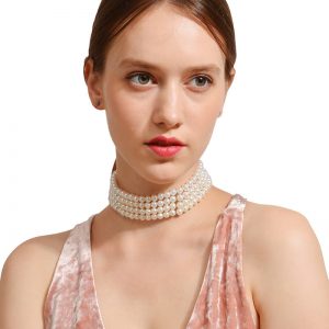 Handmade multi-layer pearl necklace