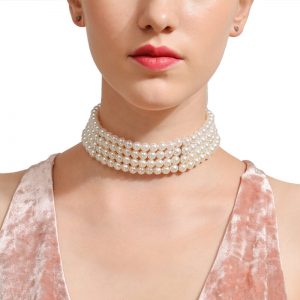 Handmade multi-layer pearl necklace