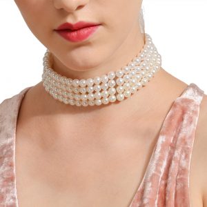 Handmade multi-layer pearl necklace