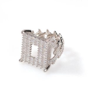 Hollow back shape men's ring