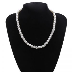 Imitation pearl handmade necklace