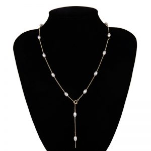 Long Chain Clavicle Necklace