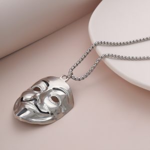 Mask cutout necklace