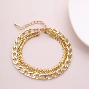 Metal chain anklet