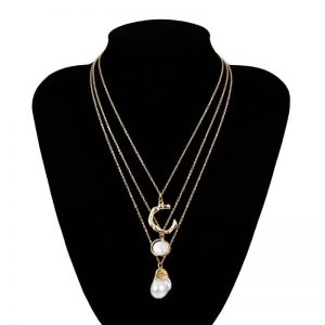 Multilayer pendant necklace