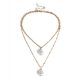 Pearl Pendant Double Necklace