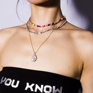 Pearl Rice Pearl Clavicle Necklace