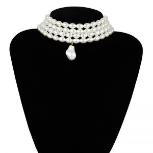 Pearl necklace multilayer