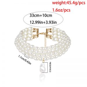 Pearl necklace multilayer