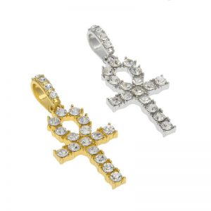 Rhinestone Key Pendant