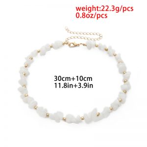 Rice bead clavicular choker