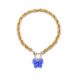 Royal Blue Butterfly Single Layer Necklace